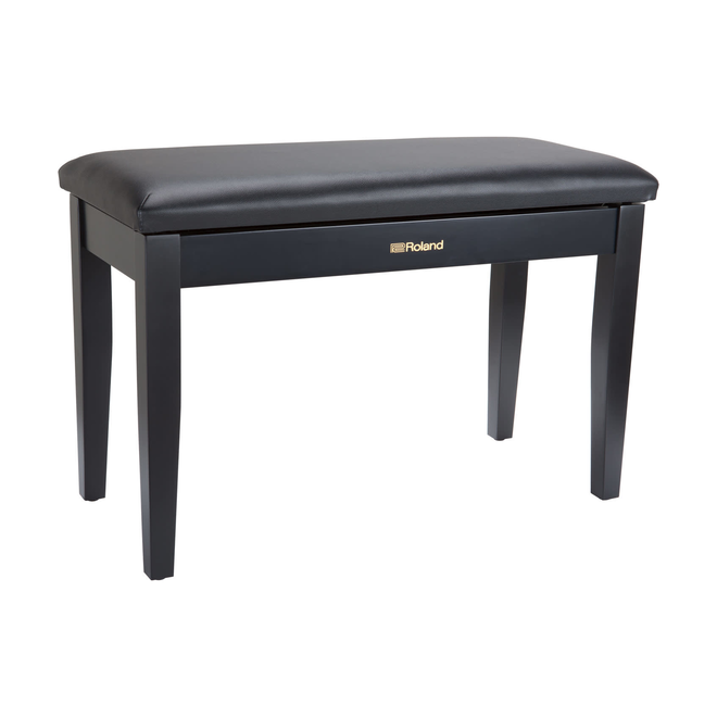 Roland RPB-D100BK Duet Piano Bench, Satin Black, w/storage compartment