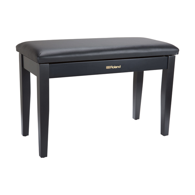 Roland RPB-D100 Duet Piano Bench w/Storage Compartment, Satin Black