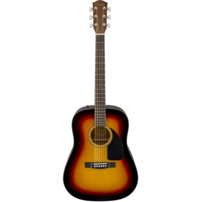 Fender CD-60 Dreadnought Acoustic Guitar V3, Walnut Fingerboard, 3-Color Sunburst, w/Case