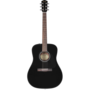 Fender CD-60 Dreadnought Acoustic Guitar V3, Walnut Fingerboard, Black, w/Case