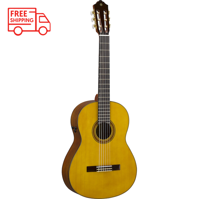 Yamaha CG-TA TransAcoustic Nylon Classical Acoustic-Electric, Natural