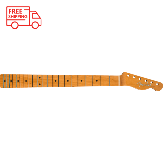 Fender Roasted Maple Vintera Mod '60's Telecaster Neck, 21 Medium Jumbo Frets, 9.5", "C" Shape