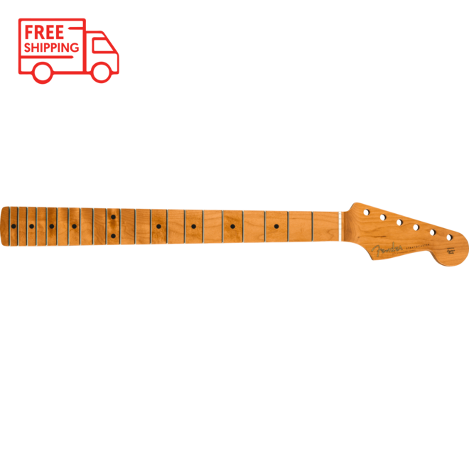 Fender Roasted Maple Vintera Mod '60's Stratocaster Neck, 21 Medium Jumbo Frets, 9.5", "C" Shape