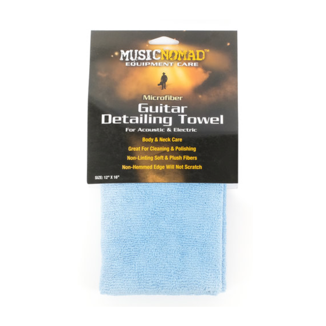 MusicNomad Microfiber Guitar Detailing Towel, Edgeless