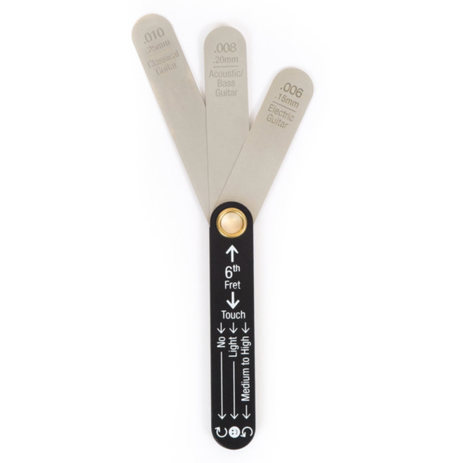 MusicNomad Precision Truss Rod Gauge, w/Pick Capo