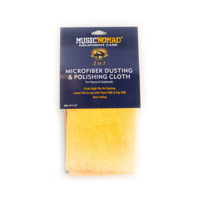 MusicNomad Microfiber Dusting & Polishing Cloth for Pianos/Keyboards