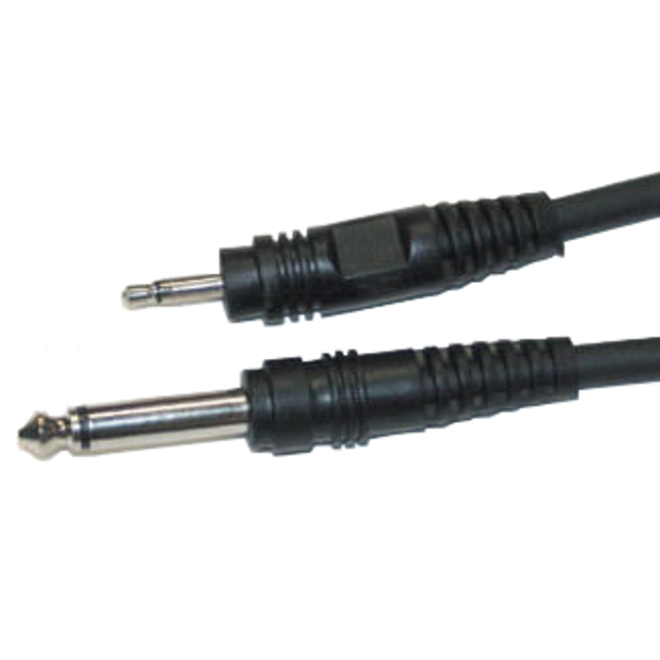 Link Audio Adaptor Cable, 1/8" TS Male to 1/4" TS Male, 6'