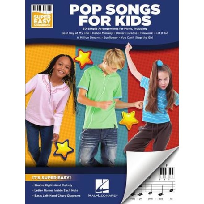 Hal Leonard Super Easy Songbook Series, Pop Songs for Kids