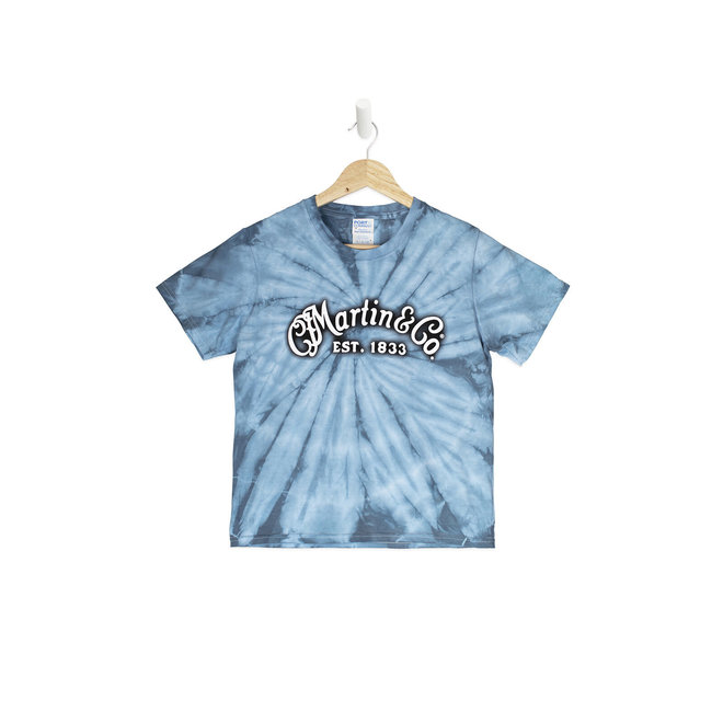 Martin Youth Pinwheel Tie-dyed T-shirt, Light Blue