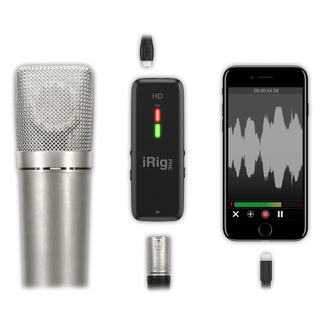IK Multimedia iRig Pre HD iOS Microphone Preamp & Interface