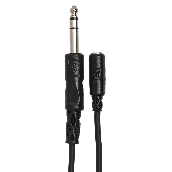Hosa Headphone Adaptor Cable, 3.5mm TRS to 1/4" TRS, 10'