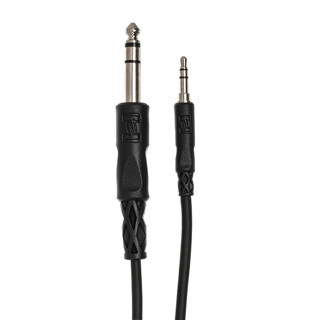 Hosa CMS-110 Stereo Interconnect Cable, 3.5mm TRS to 1/4" TRS, 10'
