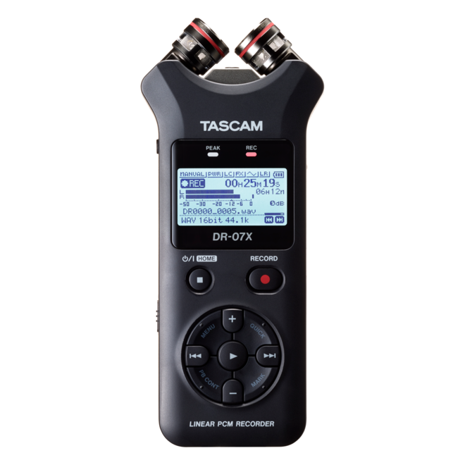 Tascam DR-07X Stereo Handheld Digital Audio Recorder w/USB Audio Interface