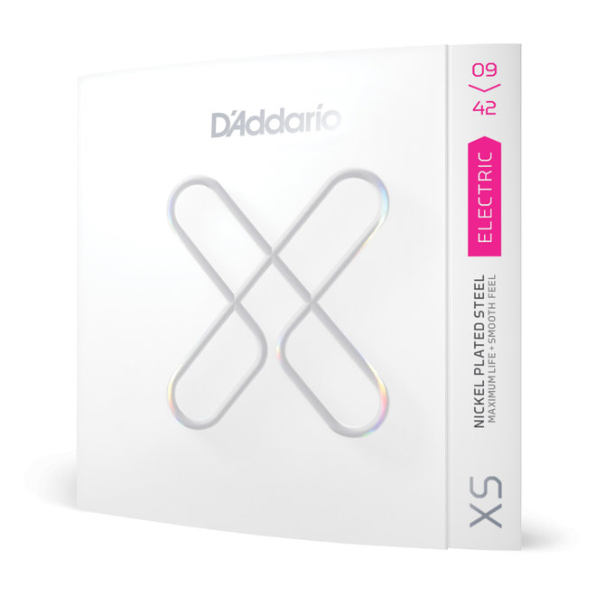 D'Addario XS Nickel Coated Electric Guitar Strings, 9-42 Extra Light