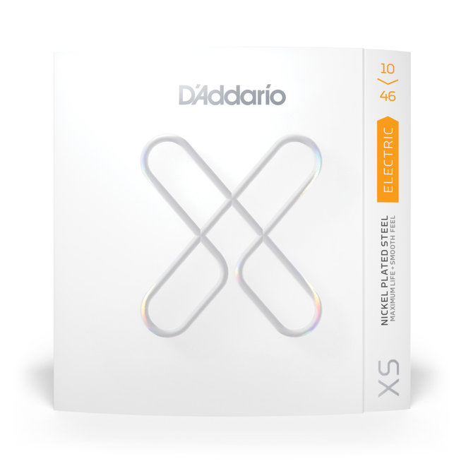 D'Addario XS Nickel Coated Electric Guitar Strings, 10-46 Light