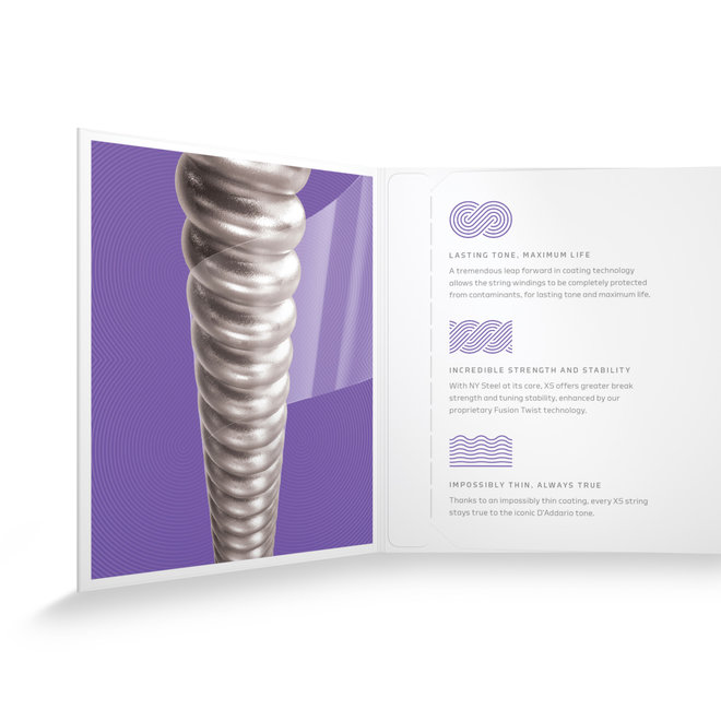 D'Addario XS Coated Electric Guitar Strings, 11-49 Medium