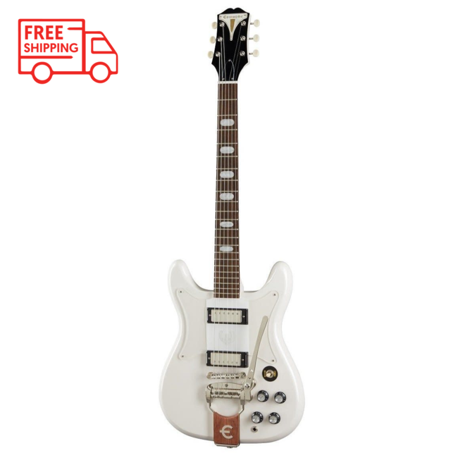 Epiphone Crestwood Custom Electric Guitar w/Tremotone Tailpiece, Polaris White