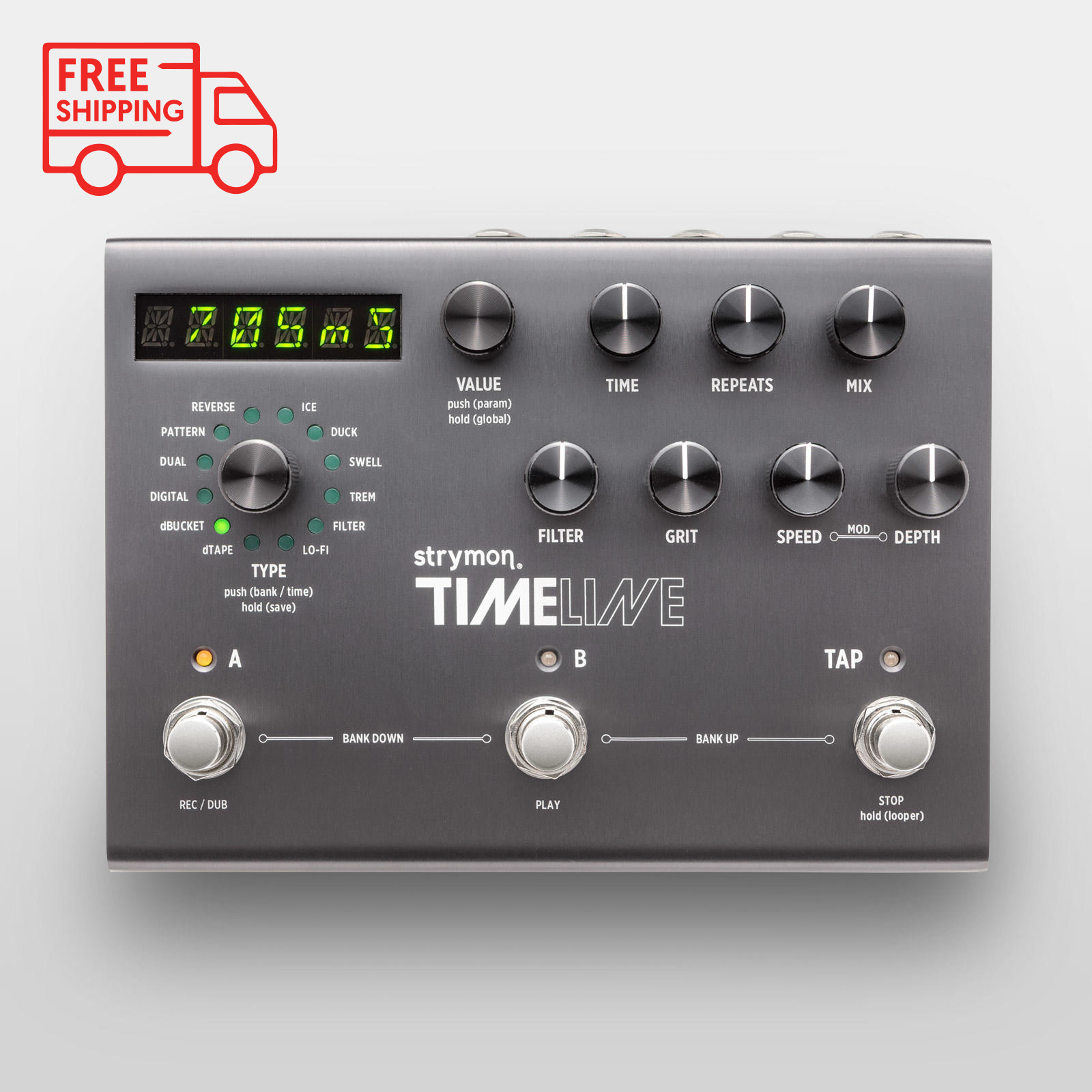 Strymon TimeLine Multidimensional Delay Effects Pedal