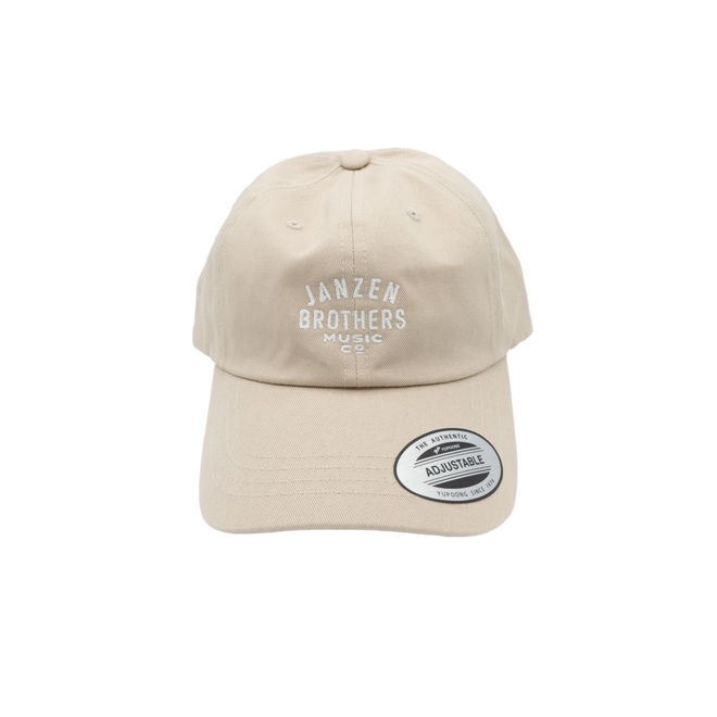 JB Music Co. Dad Hat, Stone, Embroidered Logo