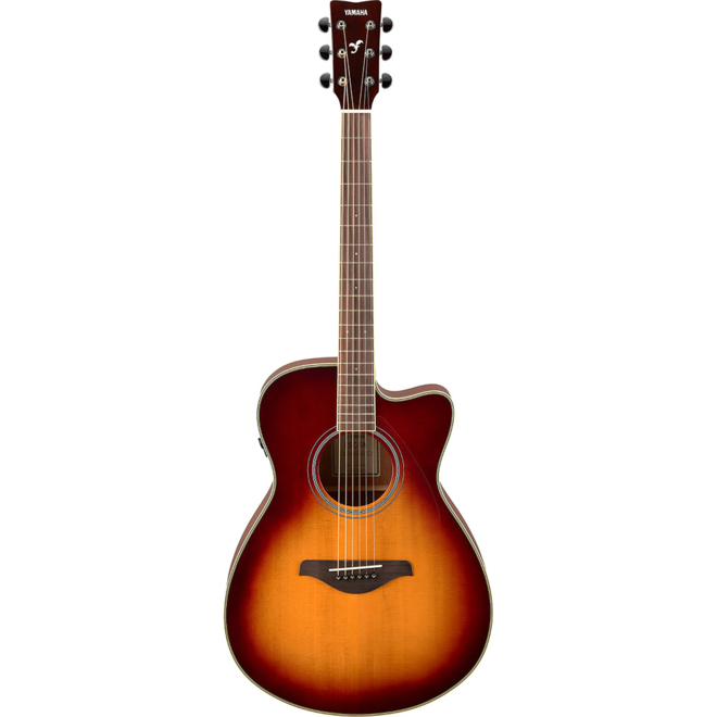 Yamaha FSC-TA TransAcoustic Folk Cutaway Acoustic, Brown Sunburst