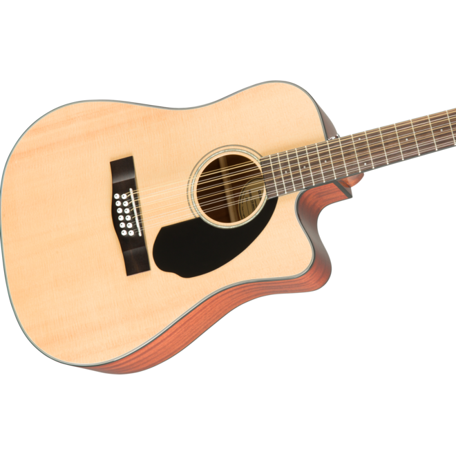 Fender CD-60SCE 12-String Dreadnought Cutaway Acoustic Guitar, Walnut Fingerboard, Natural