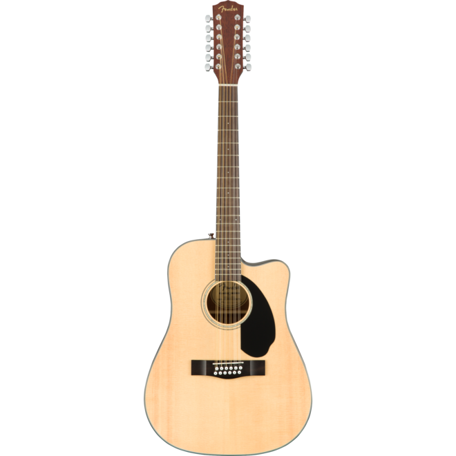 Fender CD-60SCE 12-String Dreadnought Cutaway Acoustic Guitar, Walnut Fingerboard, Natural
