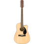 Fender CD-60SCE 12-String Dreadnought Acoustic Guitar, Walnut Fingerboard, Natural