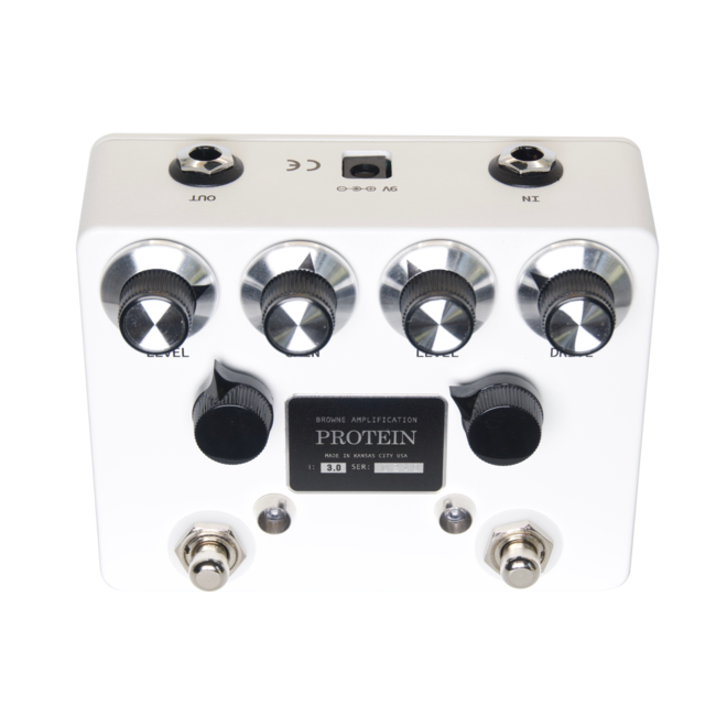 Browne Amplification Protein V3 Dual Overdrive Pedal, White