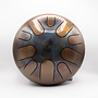Artisan Instruments 10-Note Singing Steel Tongue Drum, A Minor, Hot Steel Gloss