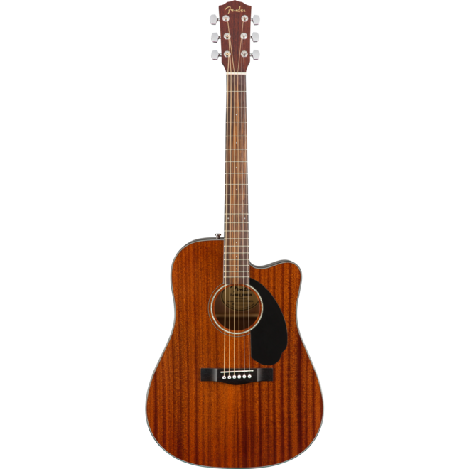 Fender CD-60SCE Dreadnought Acoustic Guitar, Walnut Fingerboard, All Mahogany