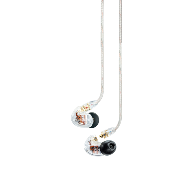Shure SE535 Professional Sound Isolating Earphones, Triple Driver, Clear