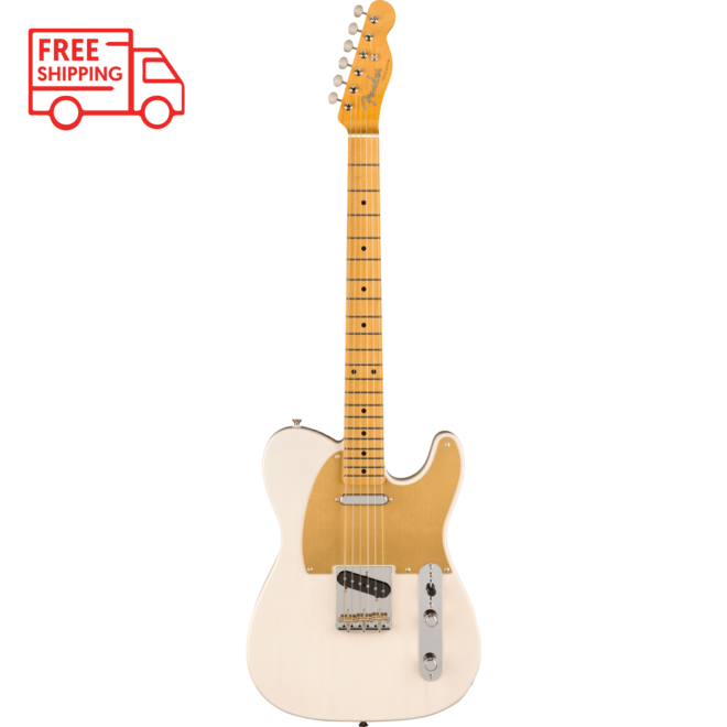 Fender JV Modified '50s Telecaster, Maple Fingerboard, White Blonde, w/Deluxe Gigbag