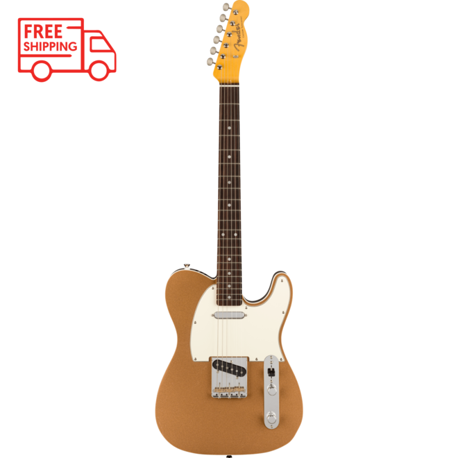 Fender JV Modified '60s Custom Telecaster, Rosewood Fingerboard, Firemist Gold, w/Deluxe Gigbag