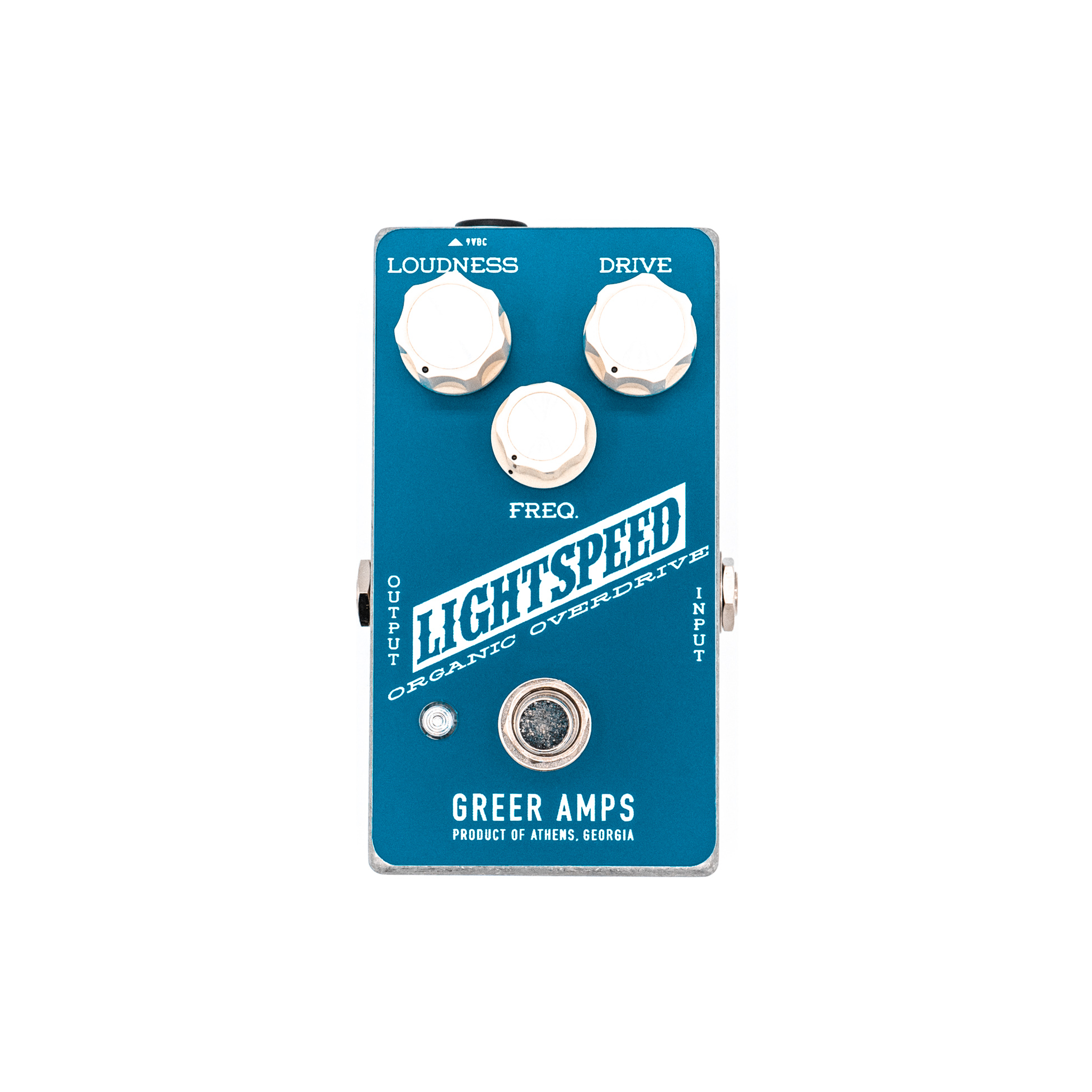 Greer Amps Lightspeed Organic Overdrive Pedal, Blue