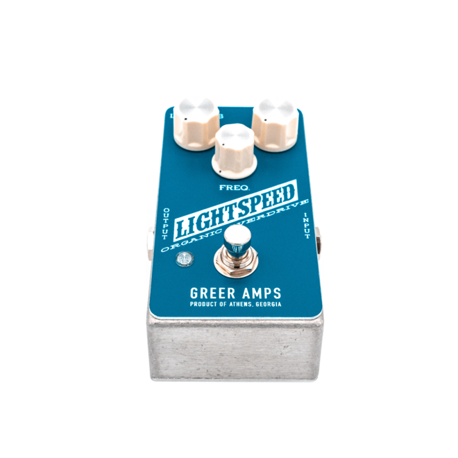Greer Amps Lightspeed Organic Overdrive Pedal, Blue