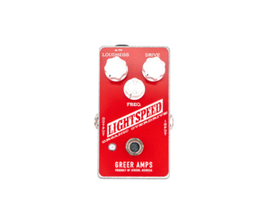 Greer Amps Lightspeed Organic Overdrive Pedal, Canuck Red