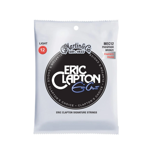 Martin MEC12 Clapton's Choice 92/8 Phosphor Bronze Acoustic Guitar Strings, 12-54 Light