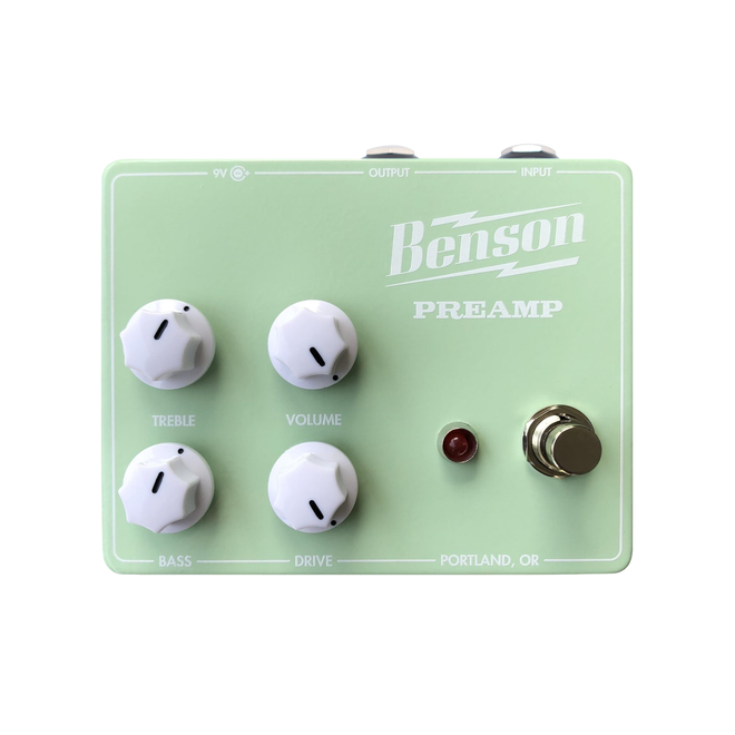 Benson Amps Preamp Pedal, Seafoam