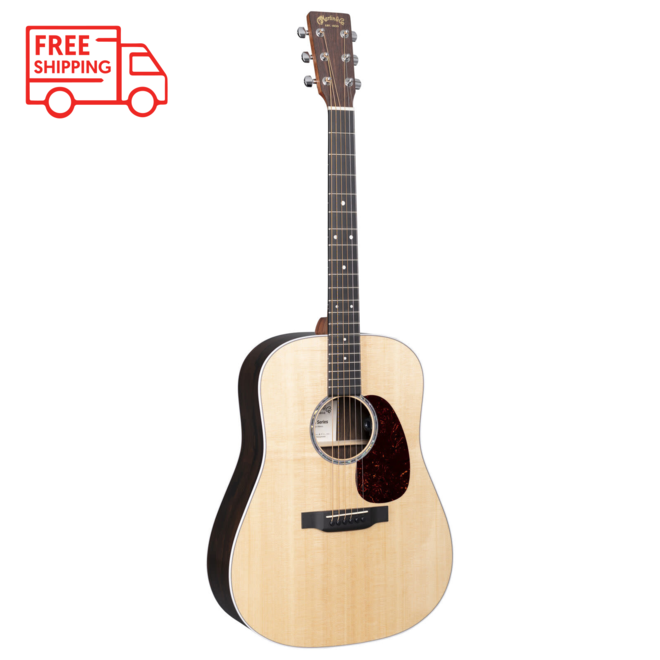 Martin D-13E Road Series Dreadnought Acoustic-Electric Guitar, Spruce/Ziricote, w/Gigbag