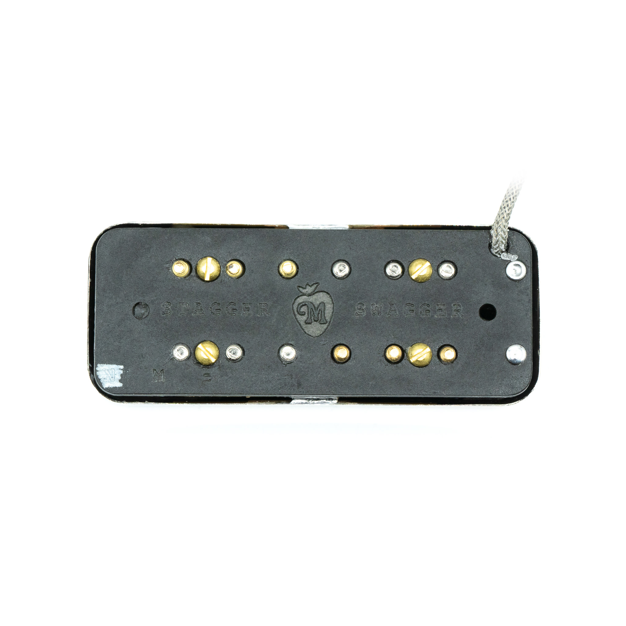 McNelly Pickups Soap Bar V2 Stagger Swagger Pickup, Open Nickel, Neck