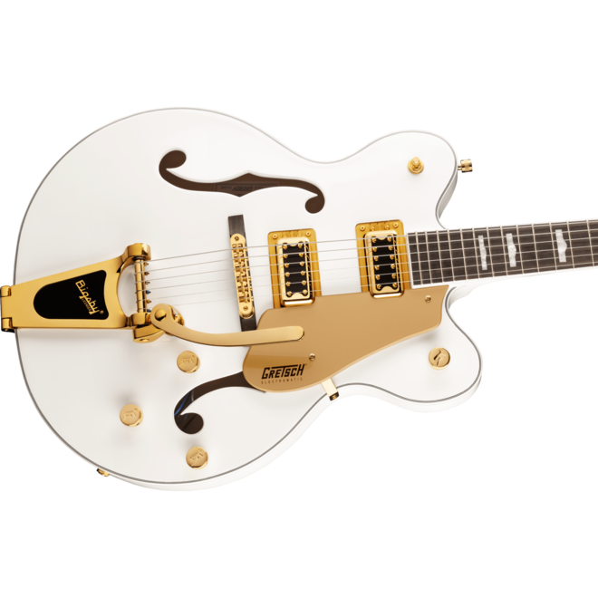 Gretsch G5422TG Electromatic Hollow Body Double-Cut with Bigsby & Gold Hardware, Snowcrest White