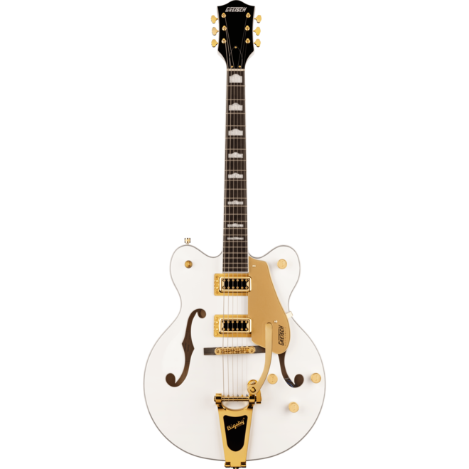 Gretsch G5422TG Electromatic Hollow Body Double-Cut with Bigsby & Gold Hardware, Snowcrest White
