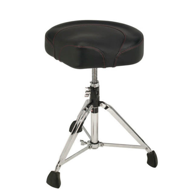 Gibraltar Drum Throne, Black/Black Compact Saddle Seat