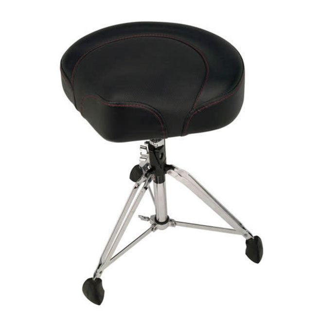 Gibraltar Drum Throne, Black/Black Compact Saddle Seat