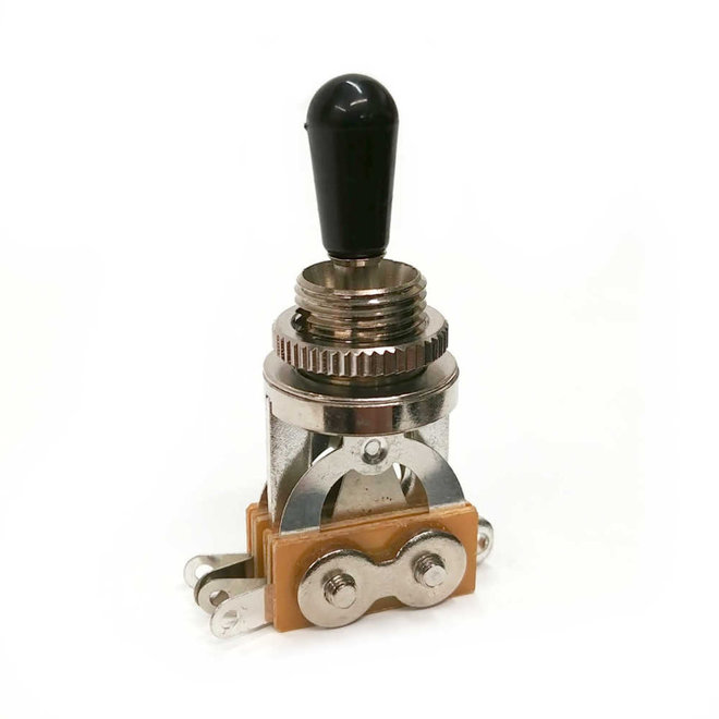 3-Way Pickup Selector Switch, Nickel w/Black Tip