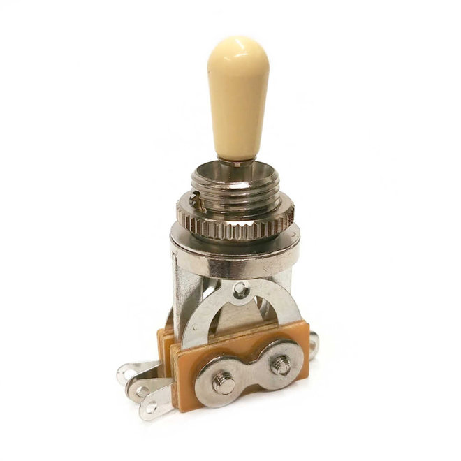 3-Way Pickup Selector Switch, Nickel w/Ivory Tip