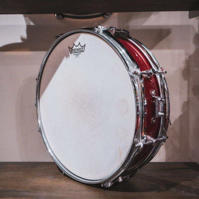 Custom 14x4 Maple Snare Drum, Red