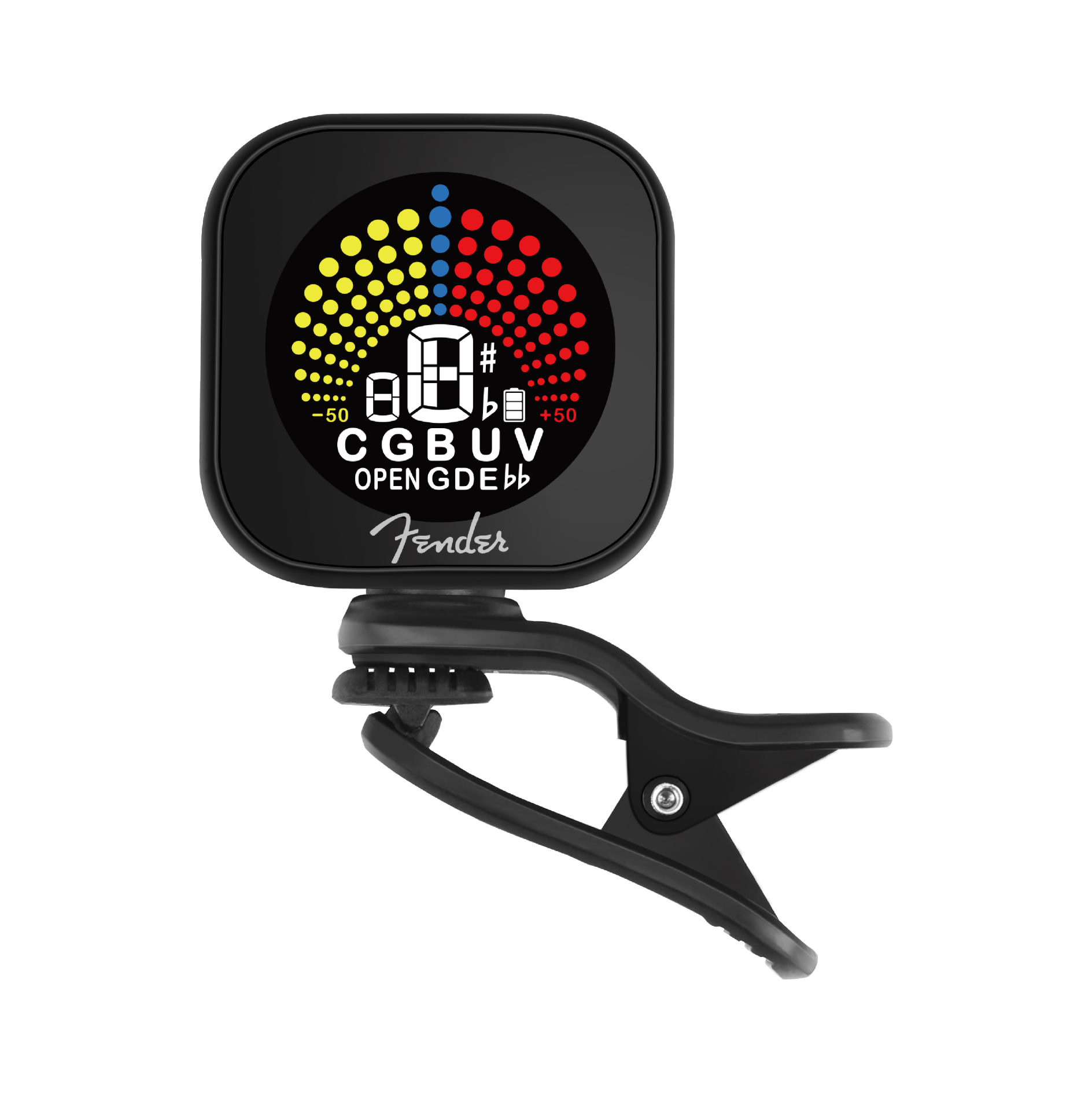 Fender Flash 2.0 Tuner, Clipon Tuner, Black Janzen Brothers Music