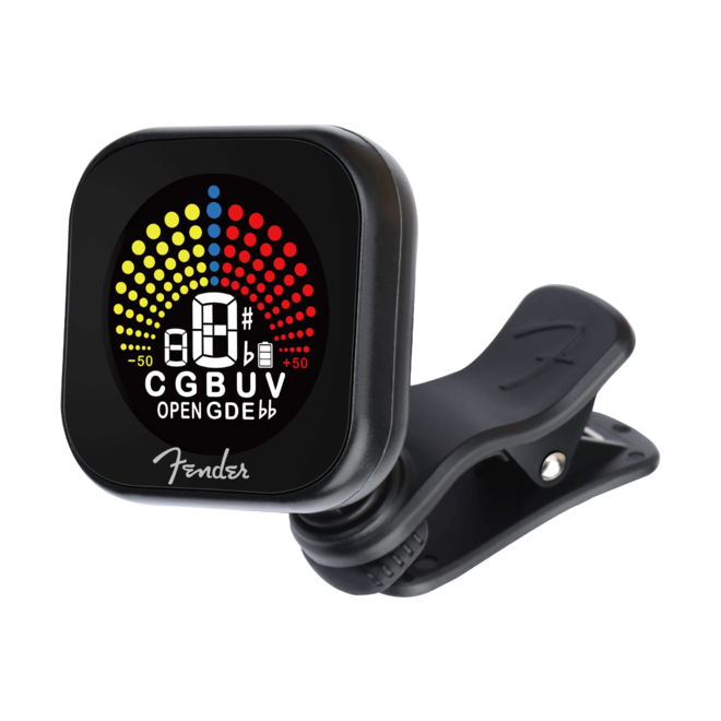 Fender Flash 2.0 Rechargeable Clip-on Tuner, Black
