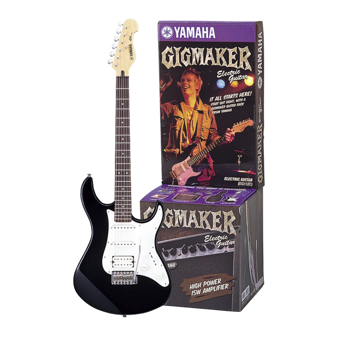 Yamaha EG112GPII Gigmaker Electric Guitar Pack, Black